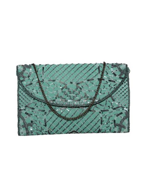 green cotton regular clutch - 13883426 - Very Small Image - 1