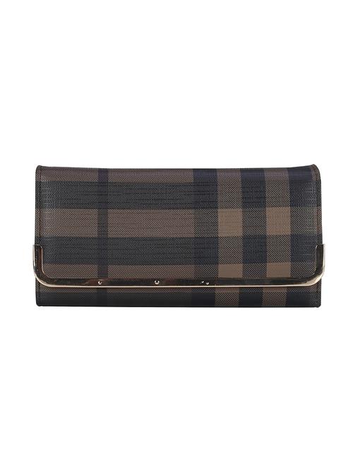 brown leatherette clutch - 13885912 - Very Small Image - 1