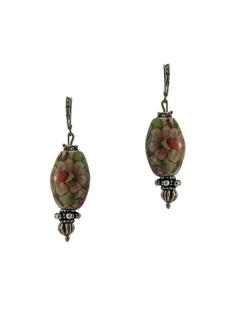 anetra multi colored silver plated drop earrings - 13892762 - Very Small Image - 1