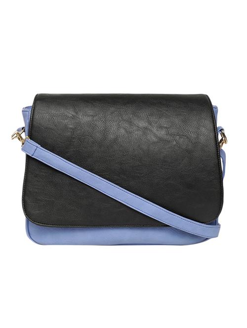 blue leatherette regular sling bag - 13895624 - Very Small Image - 1