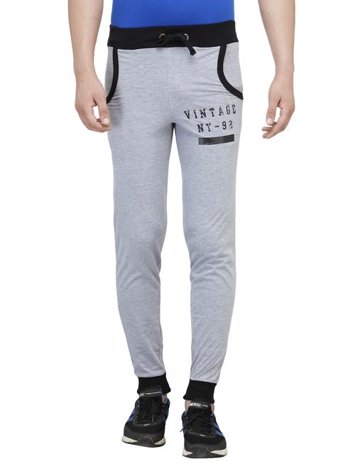 grey cotton track pant - 13900426 - Very Small Image - 1