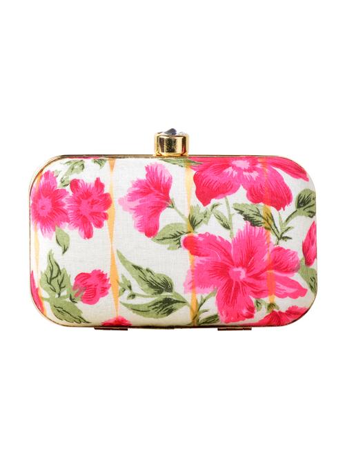 white cotton box clutch - 13902127 - Very Small Image - 1