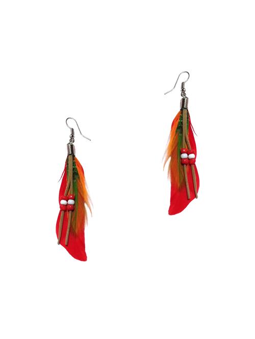 red drop earring - 13922996 - Very Small Image - 1