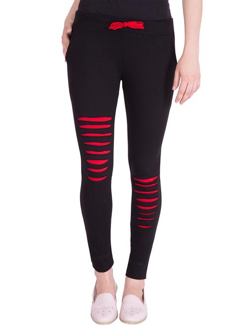 black cotton track pants - 13927815 - Very Small Image - 1