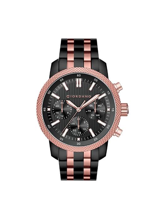 giordano black dial chronograph watch for men - 1824-33 - 13929124 - Very Small Image - 1