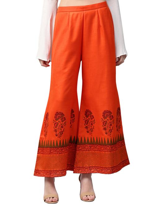 orange cotton palazzo - 13933710 - Very Small Image - 1