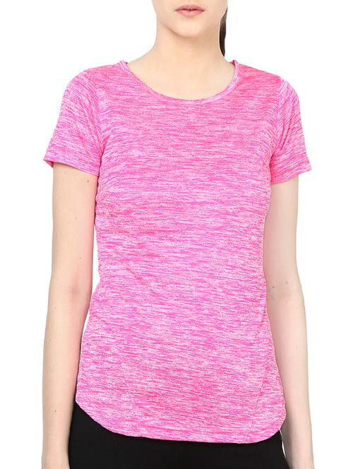 round neck melange tee - 13934265 - Very Small Image - 1