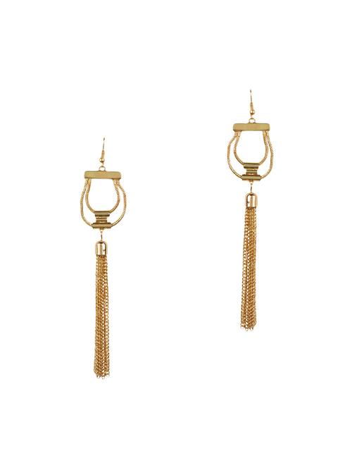gold tone drop earrings - 13937007 - Very Small Image - 1