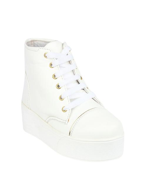 white pu ankle boots - 13973835 - Very Small Image - 1