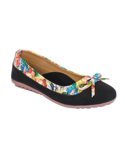 black faux leather slip on ballerina - 13977576 - Very Small Image - 1