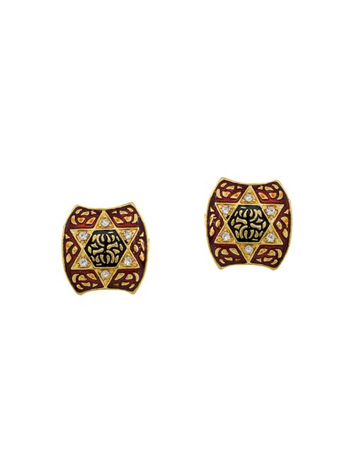 multi colored metal studs earrings - 13991921 - Very Small Image - 1