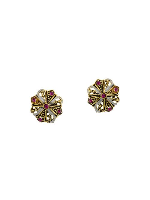 multi colored metal studs earrings - 13991945 - Very Small Image - 1