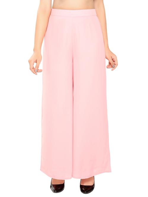 jane rochelle pink crepe palazzo - 13992196 - Very Small Image - 1