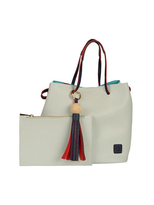 beige leatherette handbag - 14001667 - Very Small Image - 1