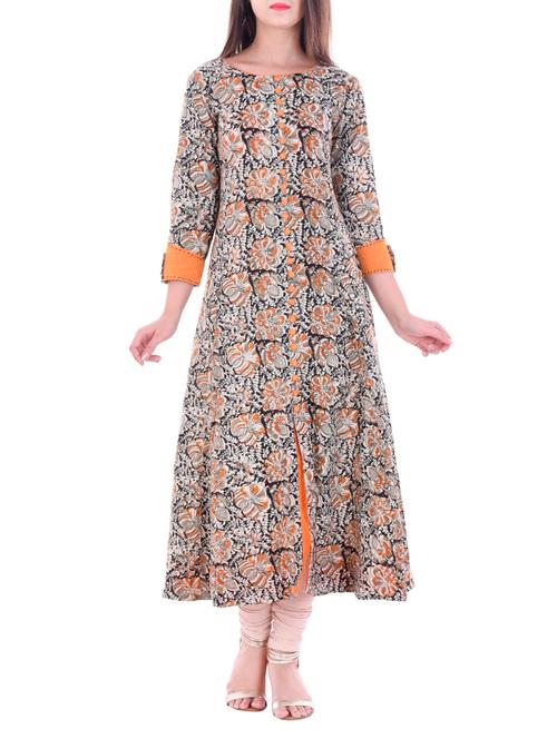 women's front slit kurta - 14038504 - Very Small Image - 1