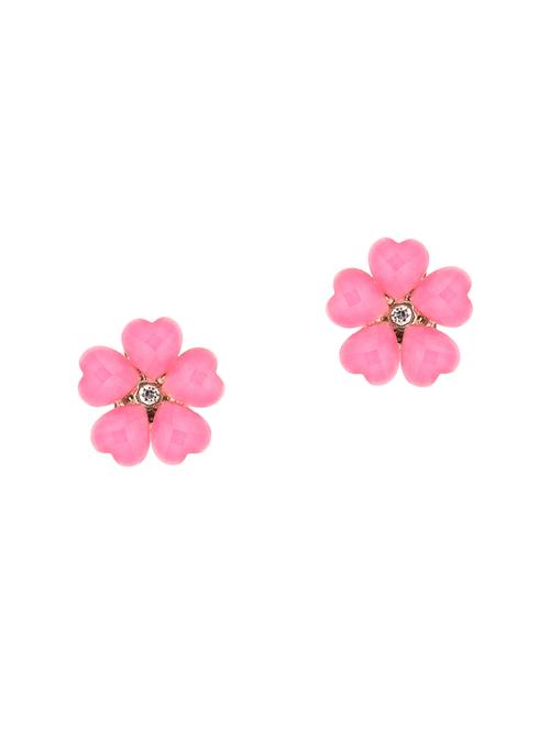pink studs earrings - 14042061 - Very Small Image - 1