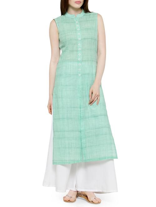 solid straight kurta - 14048181 - Very Small Image - 1