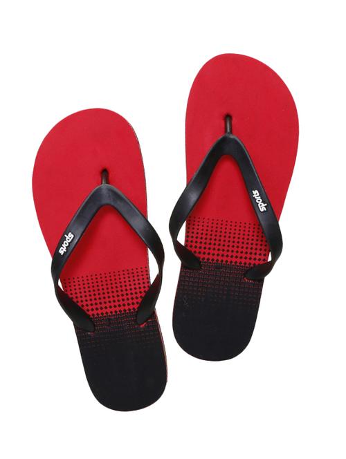 red Rubber toe separator flip flop - 14048198 - Very Small Image - 1