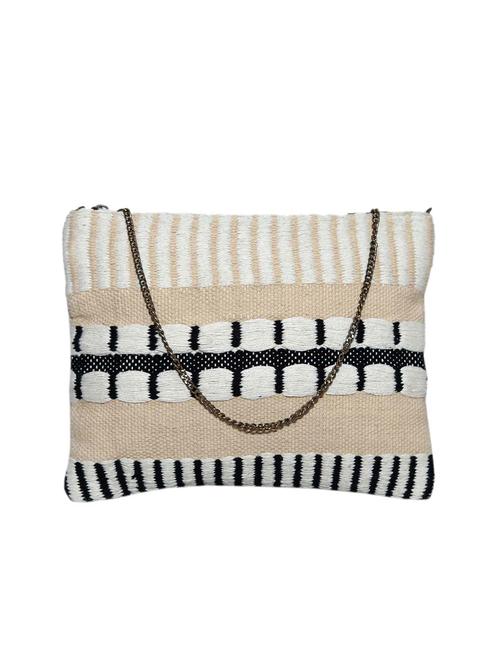 beige cotton regular sling bag - 14052511 - Very Small Image - 1