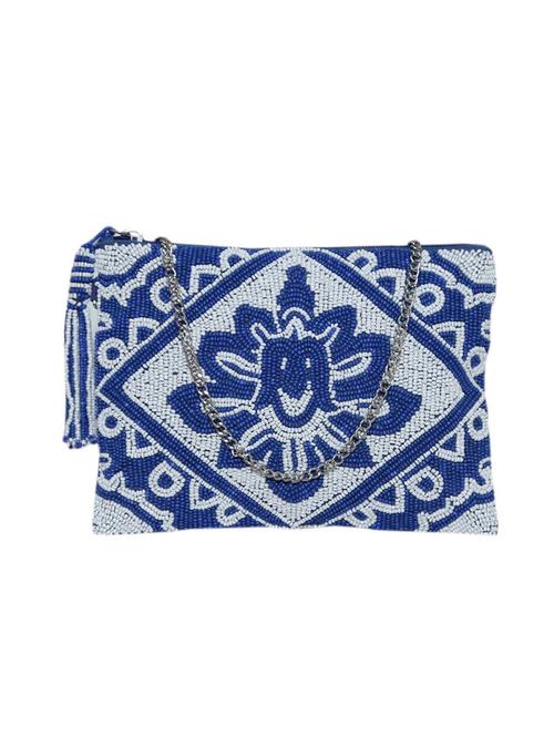 blue cotton regular sling bag - 14052522 - Very Small Image - 1