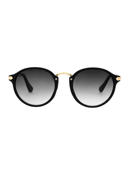 zyaden black round unisex sunglasses 159 - 14077288 - Very Small Image - 1