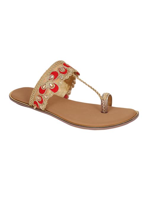 beige one toe sandal - 14095144 - Very Small Image - 1