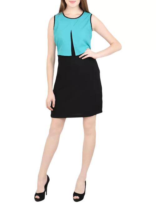 contrast overlay layered dress - 14095166 - Very Small Image - 1
