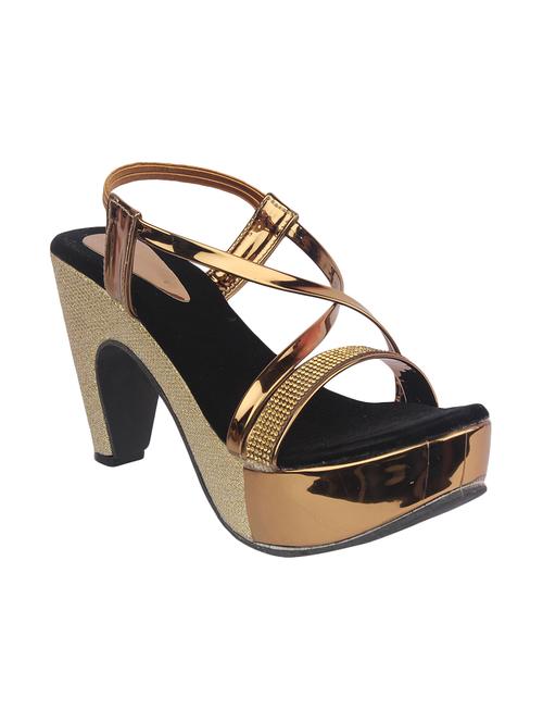 gold back strap sandal - 14096148 - Very Small Image - 1