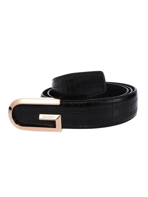 black leather belt - 14102876 - Very Small Image - 1