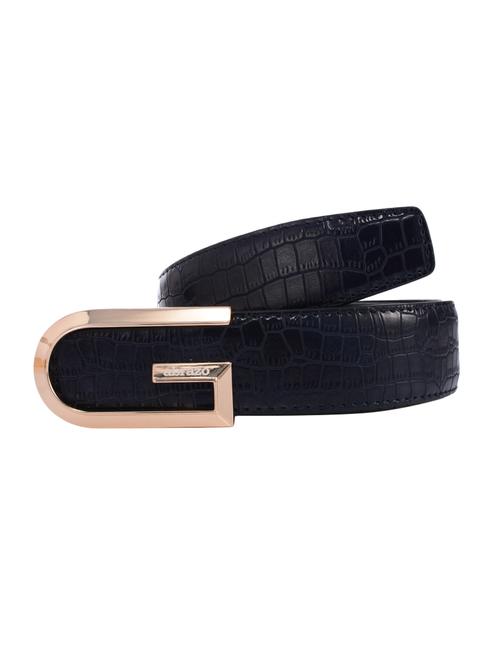 blue leather belt - 14103369 - Very Small Image - 1