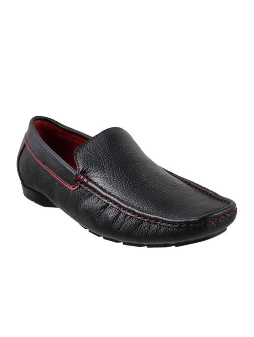 black leather slip on loafer - 14116712 - Very Small Image - 1