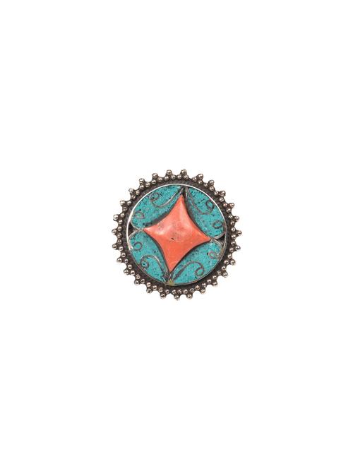 multi colored silver plated ring - 14119508 - Very Small Image - 1