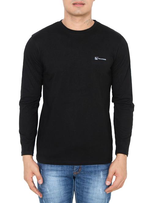 black cotton t-shirt - 14127261 - Very Small Image - 1