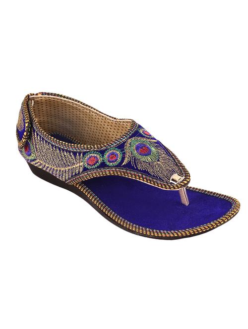 blue ethnic sandal - 14127613 - Very Small Image - 1