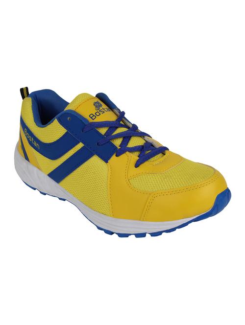 yellow mesh lace up sport shoe - 14129201 - Very Small Image - 1