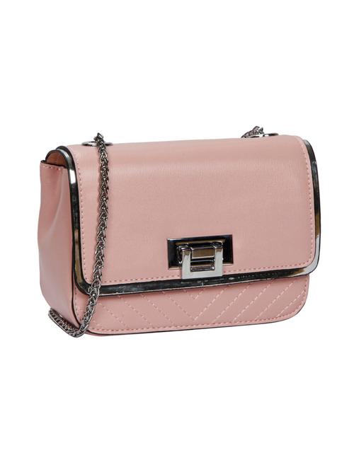 pink leatherette sling bag - 14135710 - Very Small Image - 1