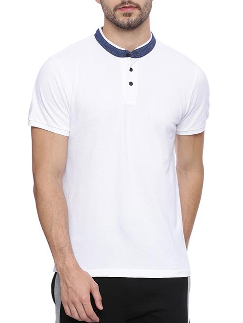 white cotton t-shirt - 14136335 - Very Small Image - 1