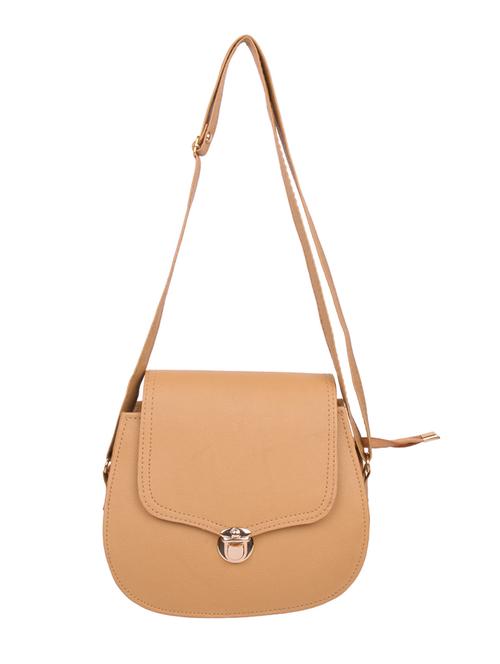 beige leatherette sling bag - 14138988 - Very Small Image - 1