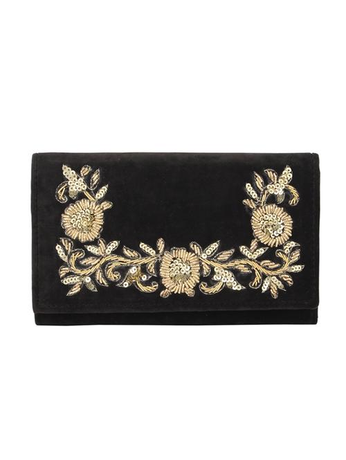 black velvet envelope clutch - 14191777 - Very Small Image - 1
