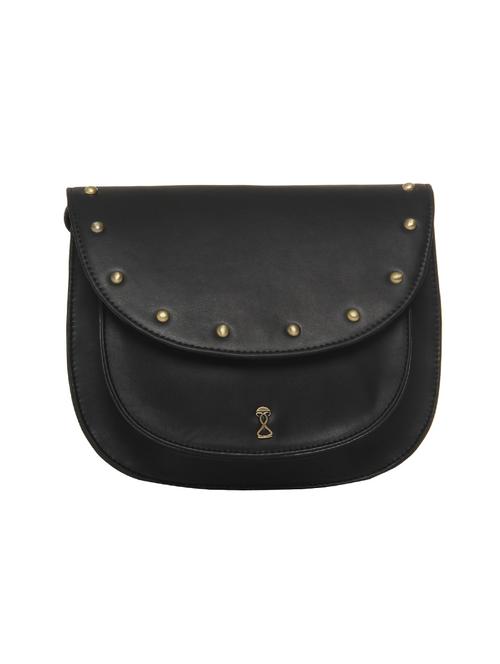 black leatherette regular sling bag - 14196831 - Very Small Image - 1
