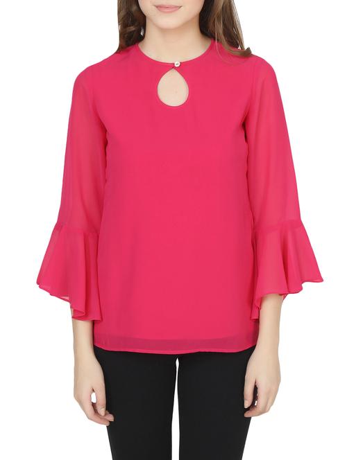 pink polyester regular top - 14205600 - Very Small Image - 1