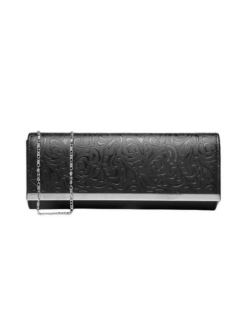 black leatherette clutch - 14219417 - Very Small Image - 1