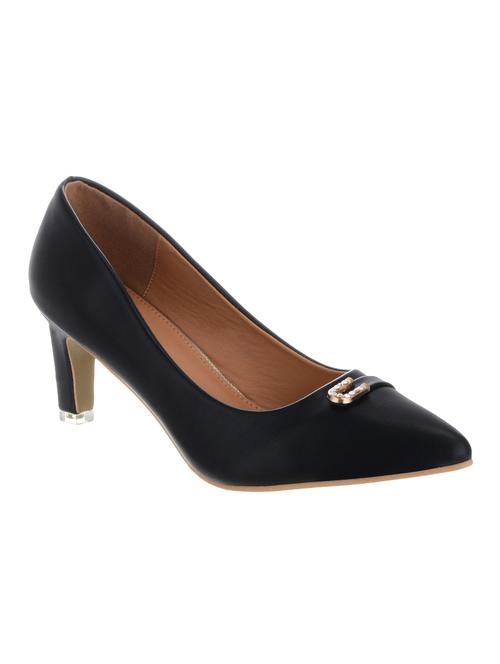 black fabric slip on pumps - 14229131 - Very Small Image - 1
