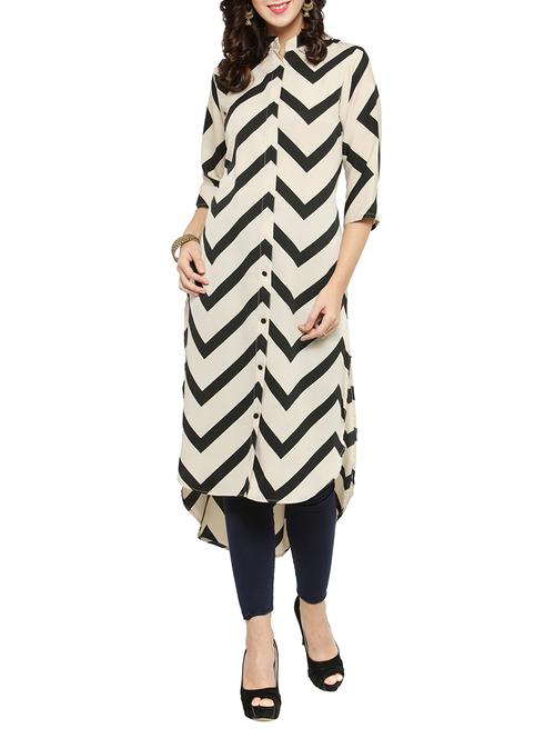 women's high-low kurta - 14230946 - Very Small Image - 1