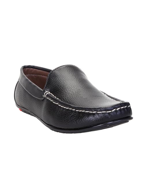 black leatherette slip on loafer - 14232953 - Very Small Image - 1