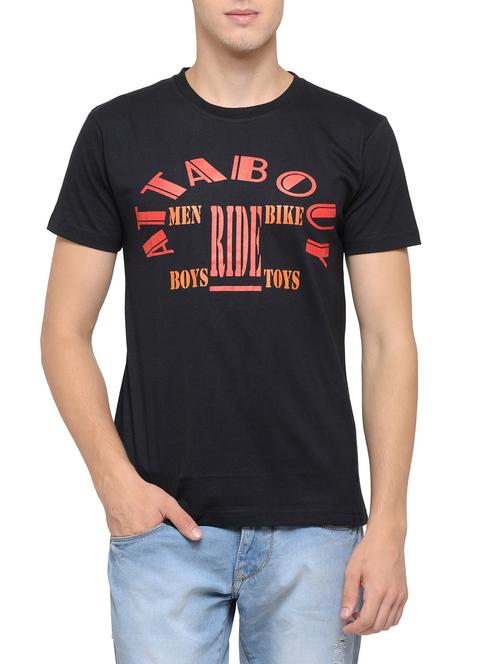 black cotton t-shirt - 14236417 - Very Small Image - 1