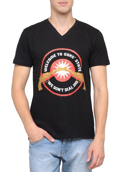 black cotton t-shirt - 14236425 - Very Small Image - 1