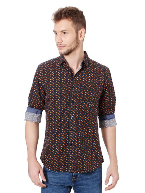 black cotton casual shirt - 14239763 - Very Small Image - 1