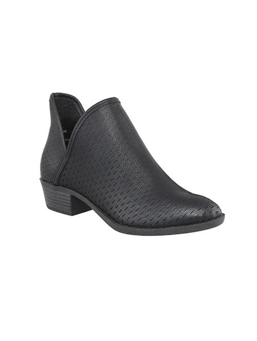 black faux leather ankle boot - 14241554 - Very Small Image - 1