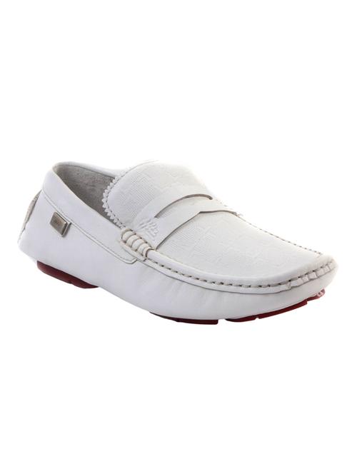 white leatherette slip on loafer - 14242180 - Very Small Image - 1